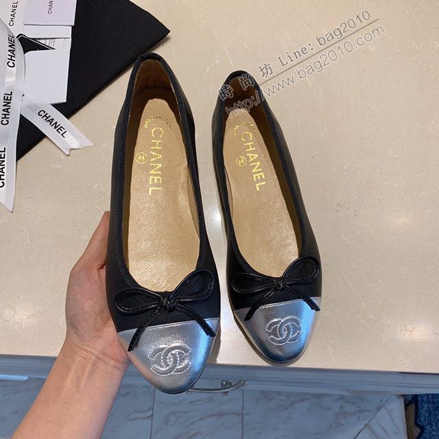 Chanel女鞋 香奈兒頂級芭蕾舞鞋 Chanel羊皮舒適平底鞋  naq1069